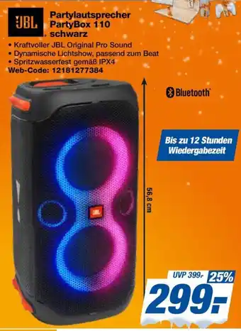 Expert JBL Partylautsprecher PartyBox 110 schwarz Angebot