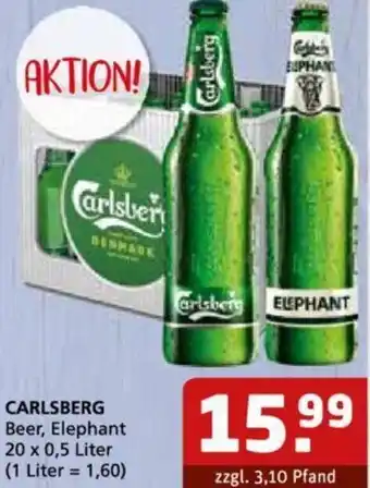 Getränke Quelle CARLSBERG Beer, Elephant 20 x 0,5 Liter Angebot