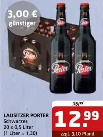 Getränke Quelle LAUSITZER PORTER Schwarzes 20 x 0,5 Liter Angebot