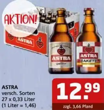 Getränke Quelle ASTRA 27 x 0,33 Liter Angebot