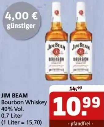 Getränke Quelle JIM BEAM Bourbon Whiskey 0,7 Liter Angebot