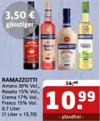 Getränke Quelle RAMAZZOTTI Amaro 0,7 Liter Angebot