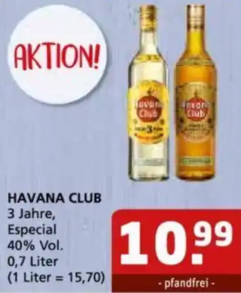 Getränke Quelle HAVANA CLUB 0,7 Liter Angebot