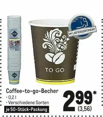 METRO Coffee-to-go-becher Angebot