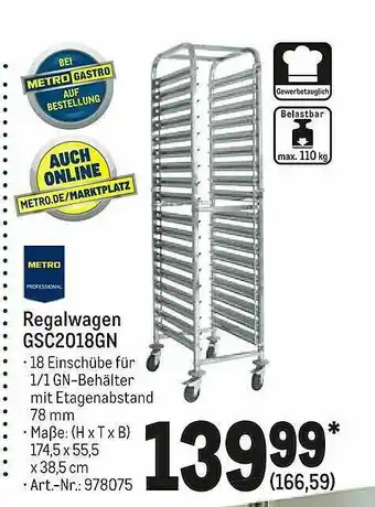 METRO Regalwagen Gsc2018gn Metro Professional Angebot