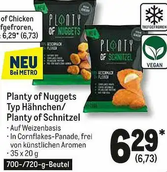 METRO Planty Of Nuggets Typ Hähnchen Planty Of Schnitzel Angebot