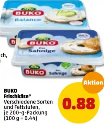 PENNY Buko Frischkäse 200 g Angebot