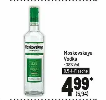 METRO Moskovskaya Vodka Angebot