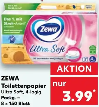 Kaufland ZEWA Toilettenpapier Ultra Soft 8 x 150 Blatt Angebot