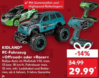 Kaufland KIDLAND RC-Fahrzeug ,,Offroad oder Racer" Angebot