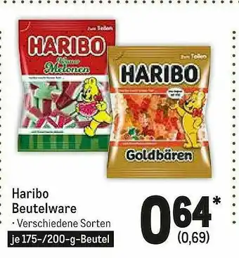 METRO Haribo Beutelware Angebot