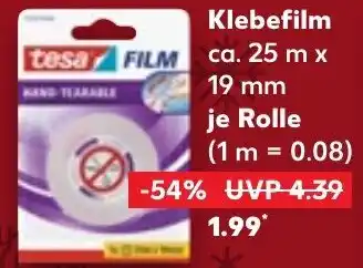 Kaufland tesa Klebefilm Angebot