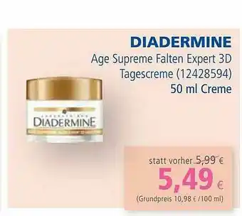 Apotal Diadermine Age Supreme Falten Expert 3d Tagescreme Angebot