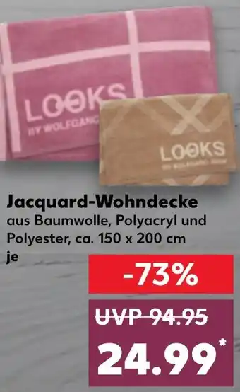 Kaufland LOOKS BY WOLFGANG JOOP Jacquard-Wohndecke Angebot