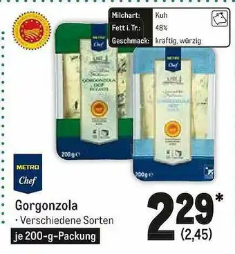 METRO Gorgonzola Metro Chef Angebot