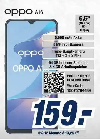 Expert Bening Oppo A16 Angebot