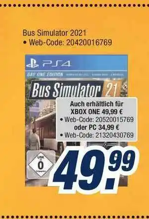 Expert Bening Bus Simulator 2021 Angebot