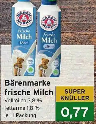 CAP Markt Bärenmarke Frische Milch Angebot