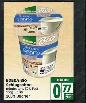 Edeka Edeka Bio Schlagsahne Angebot