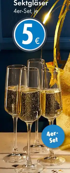 TEDi Sektgläser 4er-Set Angebot