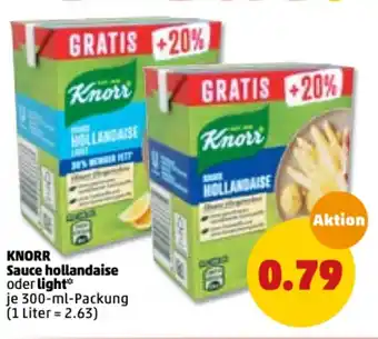 PENNY Knorr Sauce Hollandaise oder light 300ml Angebot