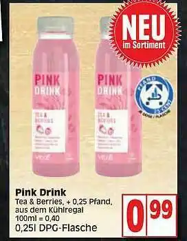 Edeka Pink Drink Tea & Berries Angebot