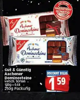 Elli Markt Gut & Gunstig Aachener Dominosteine Angebot