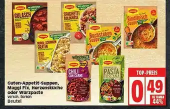 Elli Markt Guten-appetit-suppen. Maggi Fix, Herzensküche Oder Würzpaste Angebot