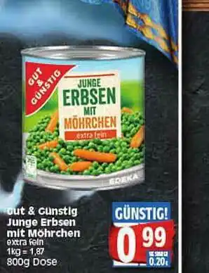 Elli Markt Gut & Gunstig Junge Erbsen Mit Möhrchen Angebot