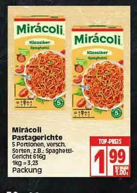 Elli Markt Mirácoli Pastagerichte Angebot