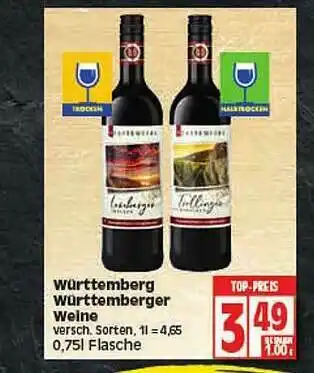 Elli Markt Württemberg, Württemberger Weine Angebot