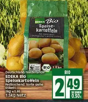 Elli Markt Edeka Bio Speisekartoffeln Angebot