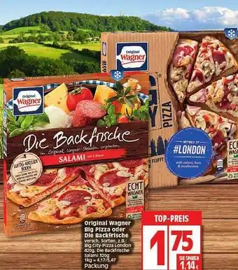 Elli Markt Original Wagner Big Pizza Oder Die Backfrische Angebot