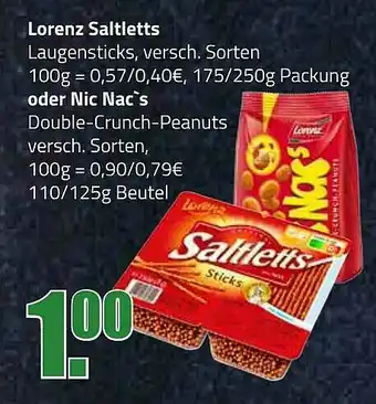 Elli Markt Lorenz Saltletts Oder Nic Nac's Angebot