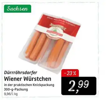 KONSUM Dürrröhrsdorfer Wiener Würstchen Angebot