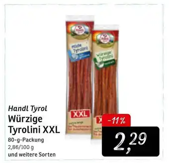 KONSUM Handl Tyrol Würzige Tyrolini Xxl Angebot