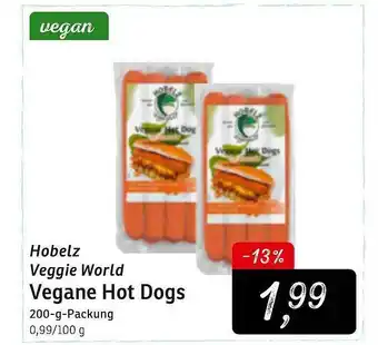 KONSUM Hobelz Veggie World Vegane Hot Dogs Angebot