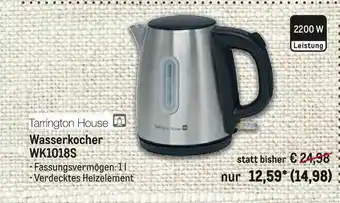 METRO Tarrington House Wasserkocher Wk1018s Angebot