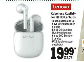 METRO Lenovo Kabellose Kopfhörer Ht 30 Earbuds Angebot