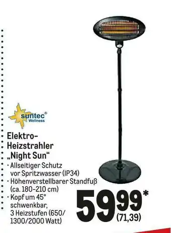 METRO Elektro-heizstrahler „night Sun” Angebot