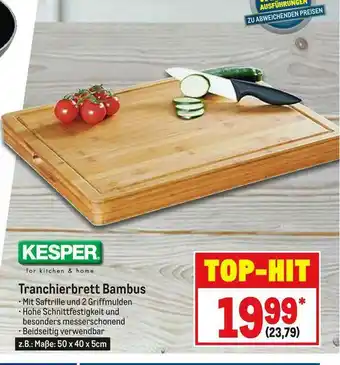 METRO Kesper Tranchierbrett Bambus Angebot