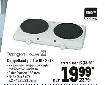 METRO Tarrington House Doppelkochplatte Dif 2518 Angebot