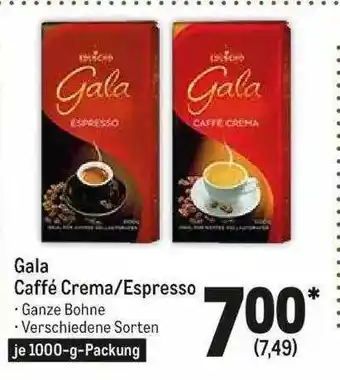 METRO Gala Caffé Creme Espresso Angebot