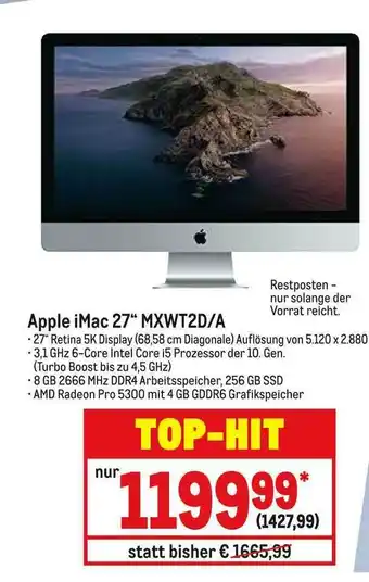 METRO Apple Imac 27 Angebot