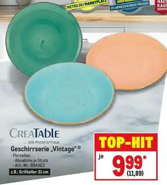 METRO Creatable Geschirrserie „vintage” Angebot