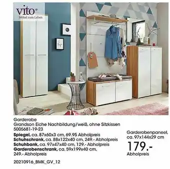 Möbel Martin Spiegel, Schuhschrank, Garderobenschrank Angebot