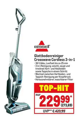 METRO Bissell Glattbodenreiniger Crosswave Cordless 3-in-1 Angebot