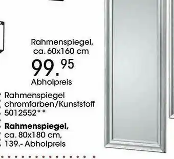 Möbel Martin Rahmenspiegel Angebot