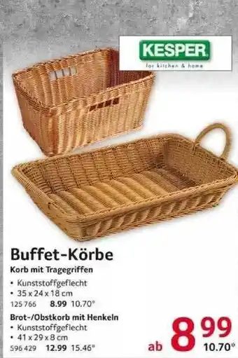 Selgros Buffet-körbe Angebot