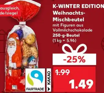 Kaufland K-WINTER EDITION Weihnachts Mischbeutel 250 g Beutel Angebot